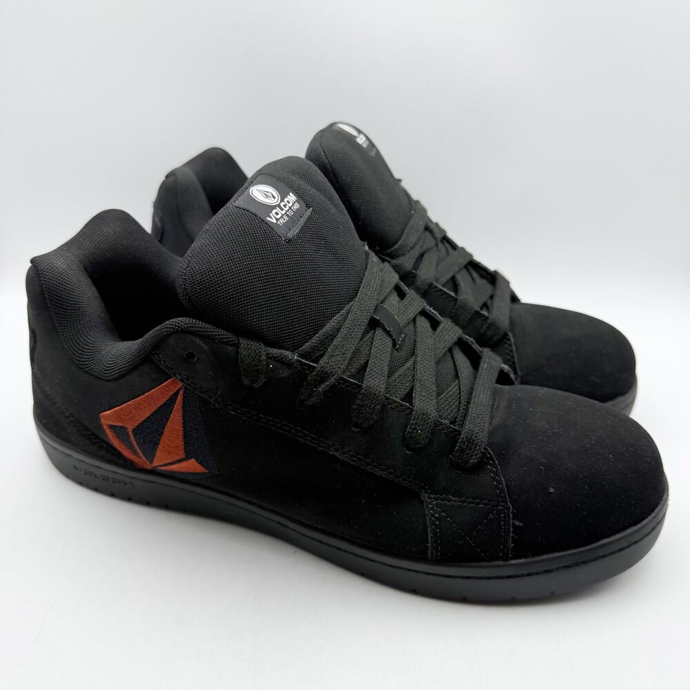 Volcom Mens 30471 Composite Toe Skate Work Shoes US 14 M Black EUC
